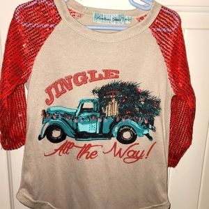 Girl's holiday tee